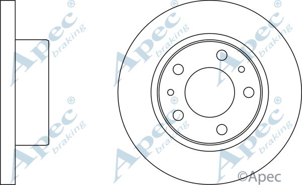 APEC BRAKING stabdžių diskas DSK823